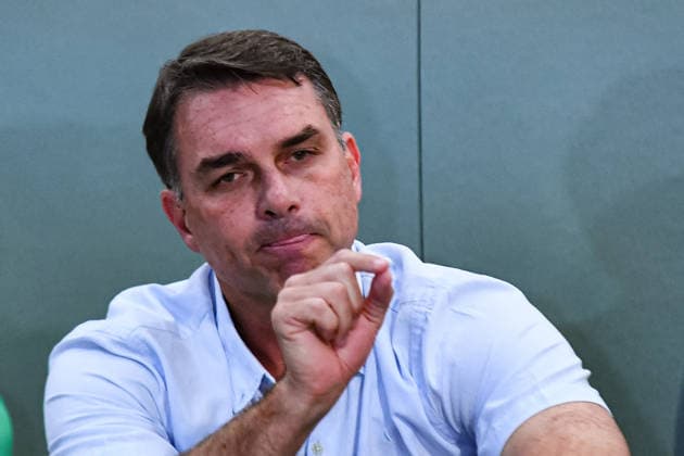SaO PAULO, SP - 29.09.2026: FLaVIO BOLSONARO PARTICIPA DE ENCONTRO SP - Flavio Bolsonaro (PL), candidate for President of the Republic, participates in a meeting with black belts in Jiu-Jitsu, this Tuesday (29), at the Alliance academy, in the Vila Olimpia neighborhood, in Sao Paulo, SP. x3022287x  RobertoxCasimiro