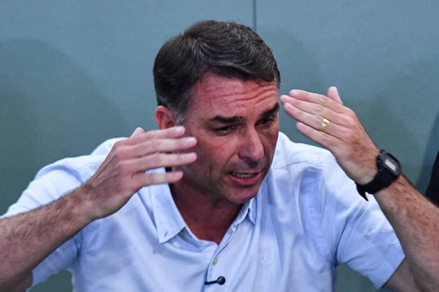 SaO PAULO, SP - 29.09.2026: FLaVIO BOLSONARO PARTICIPA DE ENCONTRO SP - Flavio Bolsonaro (PL), candidate for President of the Republic, participates in a meeting with black belts in Jiu-Jitsu, this Tuesday (29), at the Alliance academy, in the Vila Olimpia neighborhood, in Sao Paulo, SP. x3022304x  RobertoxCasimiro