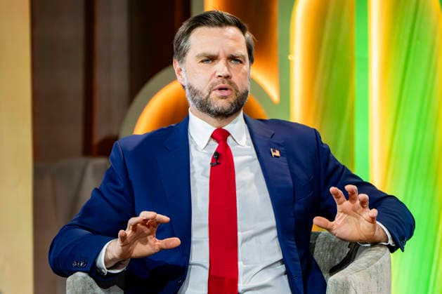 Vice President JD Vance speaks during the 2026 MAHA Summit at the Waldorf Astoria Hotel in Washington, DC on Tuesday, September 29, 2026. Leaders from government, healthcare, science, technology, agriculture, and business gathered to discuss challenges, opportunities, and approaches to improving health across the United States.  WAP20260929156 BONNIExCASH