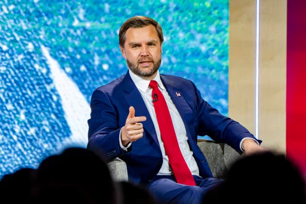 Vice President JD Vance speaks during the 2026 MAHA Summit at the Waldorf Astoria Hotel in Washington, DC on Tuesday, September 29, 2026. Leaders from government, healthcare, science, technology, agriculture, and business gathered to discuss challenges, opportunities, and approaches to improving health across the United States.  WAP20260929160 BONNIExCASH