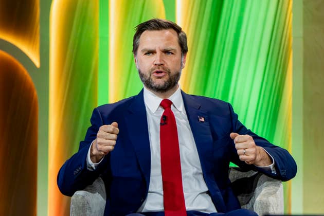 Vice President JD Vance speaks during the 2026 MAHA Summit at the Waldorf Astoria Hotel in Washington, DC on Tuesday, September 29, 2026. Leaders from government, healthcare, science, technology, agriculture, and business gathered to discuss challenges, opportunities, and approaches to improving health across the United States.  WAP20260929166 BONNIExCASH