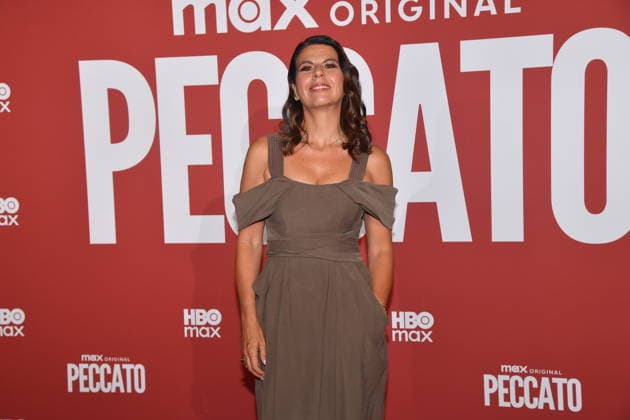 IPA89128084 - Rome, Cinema Adriano: Preview of the HBO TV series Peccato. Pictured: Geppi Cucciari  Copyright: xVincenzoxLandix xVincenzoxLandix IPA89128084