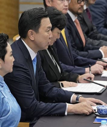 Japan-Mongolia summit Mongolian Prime Minister Uchral Nyam-Osor holds talks with Japanese Prime Minister Sanae Takaichi at the premier s office in Tokyo on Sept. 29, 2026.  A14AA0005629349P