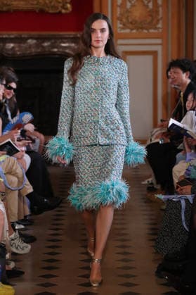 PFW - Nothing Nine Runway A model walks the runway during the Nothing Nine Womenswear Spring Summer 2024 show as part of Paris Fashion Week on October 03, 2023 in Paris, France. Photo by Alain-Gil Gonzalez ABACAPRESS..COM Paris France  Copyright: xGonzalezxAlain-Gil ABACAx
