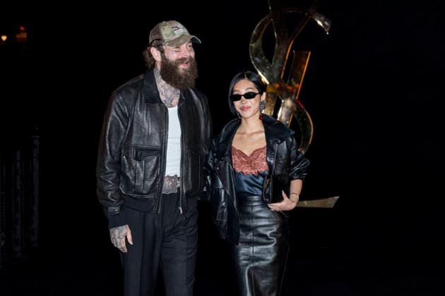 Post Malone, Christy Lee Photocall for the Saint Laurent Women’s Ready-to-Wear Spring Summer 2027 show during Paris Fashion Week (PFW) at the Trocadéro Fountain in Paris, France, on September 29, 2026. Olivier Borde Bestimage photocall for the Saint Laurent Women’s Ready-to-Wear Spring Summer 2027 show during Paris Fashion Week (PFW) at the Trocadéro Fountain in Paris, France, on September 29, 2026. France  Copyright: xOLIVIERxBORDEx xBESTIMAGExOLIVIERxBORDEx xBESTIMAGEx