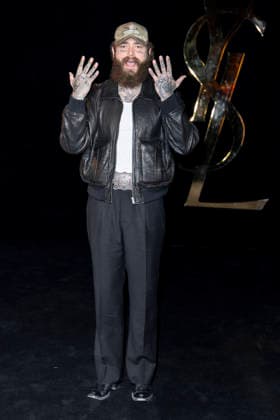Post Malone at the Saint Laurent Women’s Ready-to-Wear Spring Summer 2027 show photocall during Paris Fashion Week (PFW) at the Trocadéro Fountain in Paris, France, on September 29, 2026. Olivier Borde, Bestimage. Photocall for the Saint Laurent Women’s Ready-to-Wear Spring Summer 2027 show during Paris Fashion Week (PFW) at the Trocadéro Fountain in Paris, France, on September 29, 2026. France  Copyright: xOLIVIERxBORDEx xBESTIMAGExOLIVIERxBORDEx xBESTIMAGEx