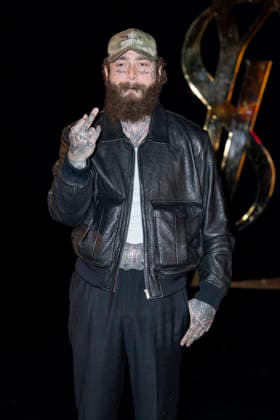 Post Malone at the Saint Laurent Women’s Ready-to-Wear Spring Summer 2027 show photocall during Paris Fashion Week (PFW) at the Trocadéro Fountain in Paris, France, on September 29, 2026. Olivier Borde, Bestimage. Photocall for the Saint Laurent Women’s Ready-to-Wear Spring Summer 2027 show during Paris Fashion Week (PFW) at the Trocadéro Fountain in Paris, France, on September 29, 2026. France  Copyright: xOLIVIERxBORDEx xBESTIMAGExOLIVIERxBORDEx xBESTIMAGEx