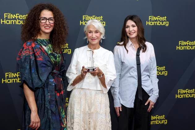 ABB FILMFEST- Malika Rabahallah, Helen Mirren, Iris Berben, Verleihung bei der Verleihung des Douglas Sirk Preis Roter Teppich auf dem FilmFest Hamburg 2026 im Kino Cinemaxx Dammtor in Hamburg am 29.09.2026 Hamburg Deutschland