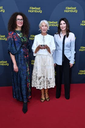 Malika Rabahallah, Helen Mirren und Iris Berben bei der Verleihung des Douglas Sirk Preis für Helen Mirren in Hamburg am 29.09.2026