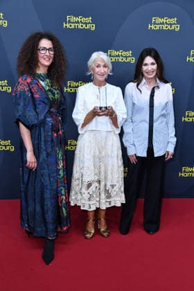 Malika Rabahallah, Helen Mirren und Iris Berben bei der Verleihung des Douglas Sirk Preis für Helen Mirren in Hamburg am 29.09.2026