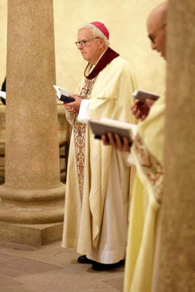 Heiner Koch beim Gottesdienst am dritten Tag der Herbst-Vollversammlung der Deutschen Bischofskonferenz in der Michaeliskirche.Fulda, 30.09.2026