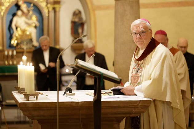 Heiner Koch beim Gottesdienst am dritten Tag der Herbst-Vollversammlung der Deutschen Bischofskonferenz in der Michaeliskirche.Fulda, 30.09.2026
