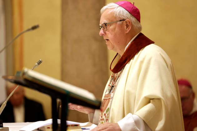 Heiner Koch beim Gottesdienst am dritten Tag der Herbst-Vollversammlung der Deutschen Bischofskonferenz in der Michaeliskirche.Fulda, 30.09.2026