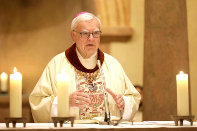 Heiner Koch beim Gottesdienst am dritten Tag der Herbst-Vollversammlung der Deutschen Bischofskonferenz in der Michaeliskirche.Fulda, 30.09.2026