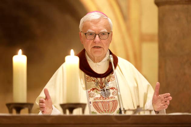 Heiner Koch beim Gottesdienst am dritten Tag der Herbst-Vollversammlung der Deutschen Bischofskonferenz in der Michaeliskirche.Fulda, 30.09.2026