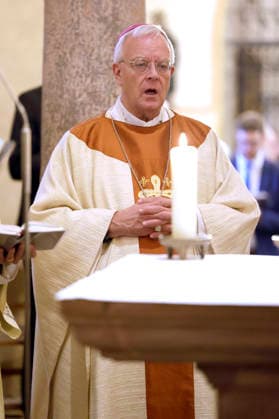 Heiner Koch beim Gottesdienst am dritten Tag der Herbst-Vollversammlung der Deutschen Bischofskonferenz in der Michaeliskirche.Fulda, 30.09.2026