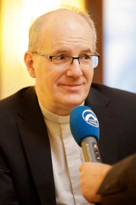 Interview mit Christian Würtz, ab 4. Oktober Bischof von Eichstaett, bei der Herbst-Vollversammlung der Deutschen Bischofskonferenz in Maritim Hotel. Fulda, 30.09.2026