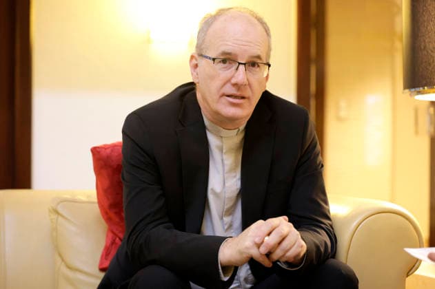 Interview mit Christian Würtz, ab 4. Oktober Bischof von Eichstaett, bei der Herbst-Vollversammlung der Deutschen Bischofskonferenz in Maritim Hotel. Fulda, 30.09.2026