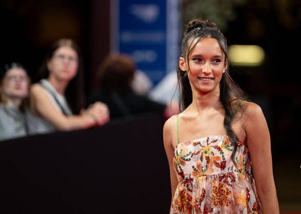 8th Cineroman Festival - Un Jeux Dangereux Red Carpet Tess Silla attends the red carpet for Karine Silla s film Un jeux dangereux at the Cineroman festival, dedicated exclusively to films adapted from literary work, in Pathe Gare du Sud in Nice, France, on September 29, 2026. Photo by Laurent Coust ABACAPRESS.COM Nice Provence-Alpes-Cote d Azur France  Copyright: xCoustxLaurent ABACAx