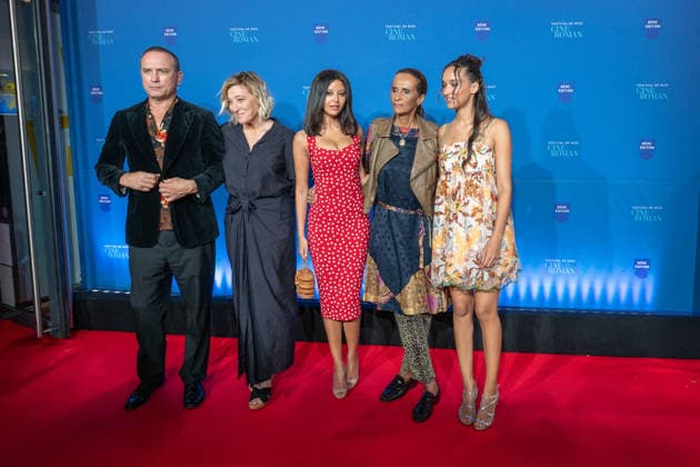8th Cineroman Festival - Un Jeux Dangereux Red Carpet Vincent Perez, Valeria Bruni-Tedeschi, Zahia Deha, Karine Silla and Tess Silla attend the red carpet for Karine Silla s film Un jeux dangereux at the Cineroman festival, dedicated exclusively to films adapted from literary work, in Pathe Gare du Sud in Nice, France, on September 29, 2026. Photo by Laurent Coust ABACAPRESS.COM Nice Provence-Alpes-Cote d Azur France  Copyright: xCoustxLaurent ABACAx