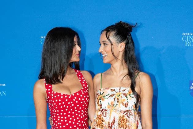 8th Cineroman Festival - Un Jeux Dangereux Red Carpet Zahia Deha and Tess Silla attend the red carpet for Karine Silla s film Un jeux dangereux at the Cineroman festival, dedicated exclusively to films adapted from literary work, in Pathe Gare du Sud in Nice, France, on September 29, 2026. Photo by Laurent Coust ABACAPRESS.COM Nice Provence-Alpes-Cote d Azur France  Copyright: xCoustxLaurent ABACAx