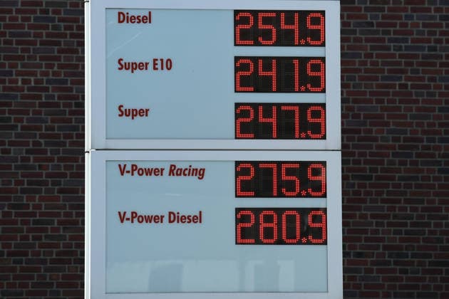 Kraftstoffpreise vor dem Tankrabatt in Oberhausen ( Nordrhein-Westfalen ) Aktuelle Kraftstoffpreise am 30.09.2026 um 12:10 Uhr