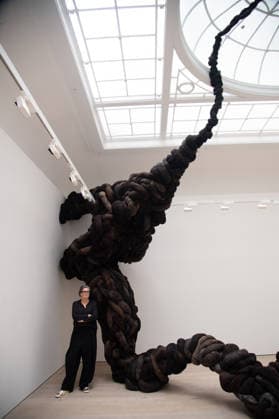 Nicola Turner - I Tear Secrets From Your Yielding Flesh Exhibition Press View at Annely Juda Fine Art, London, UK Artist Nicola Turner poses with her work I Tear Secrets From Your Yielding Flesh as part of The Nicola Turner - I Tear Secrets From Your Yielding Flesh Exhibition Press View at Annely Juda Fine Art in London, England, UK on Wednesday 30 September, 2026., Credit:Justin Ng Avalon UK, England, London, Annely Juda Fine Art  Copyright: xJustinxNgx xAvalonx 1139456908