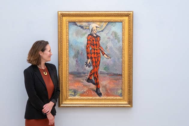 September 30, 2026, London, England, United Kingdom: Paul Cezanne Arlequin , estimated at around USD 120 million, is seen during a preview of the Blaquier-Arrieta Collection at Sotheby s in London, Britain, September 30, 2026. The collection of 12 largely unseen Impressionist and Modern works will be offered at auction in New York in November. London United Kingdom  - ZUMAk172 20260930_zip_k172_007 Copyright: xThomasxKrychx
