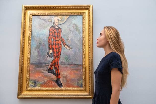 September 30, 2026, London, England, United Kingdom: Paul Cezanne Arlequin , estimated at around USD 120 million, is seen during a preview of the Blaquier-Arrieta Collection at Sotheby s in London, Britain, September 30, 2026. The collection of 12 largely unseen Impressionist and Modern works will be offered at auction in New York in November. London United Kingdom - ZUMAk172 20260930_zip_k172_009 Copyright: xThomasxKrychx