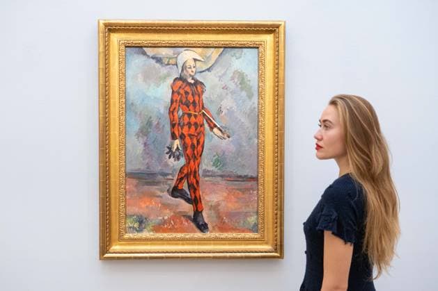 September 30, 2026, London, England, United Kingdom: Paul Cezanne Arlequin , estimated at around USD 120 million, is seen during a preview of the Blaquier-Arrieta Collection at Sotheby s in London, Britain, September 30, 2026. The collection of 12 largely unseen Impressionist and Modern works will be offered at auction in New York in November. London United Kingdom - ZUMAk172 20260930_zip_k172_018 Copyright: xThomasxKrychx