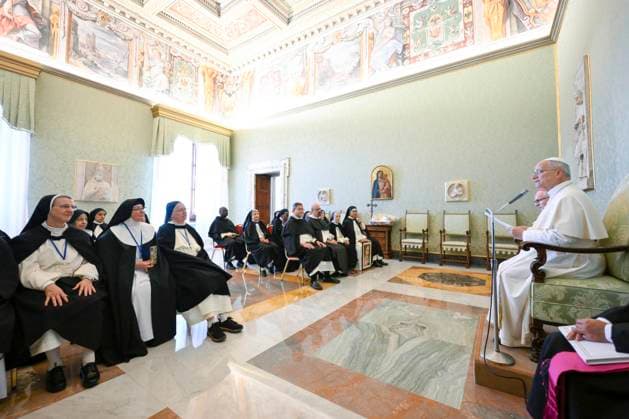 ITALY - PRIVATE AUDIENCE - VATICAN-2026 9 30 Italy, Rome, Vatican, 2026 9 30 Pope Leo XIV riceve In a private audience: Members of the International Commission of Contemplative Dominican Nuns in The Vatican . EDITORIAL USE ONLY - NO BOOKS Copyright: xVATICANxMEDIA xCatholicxPressxPhotox