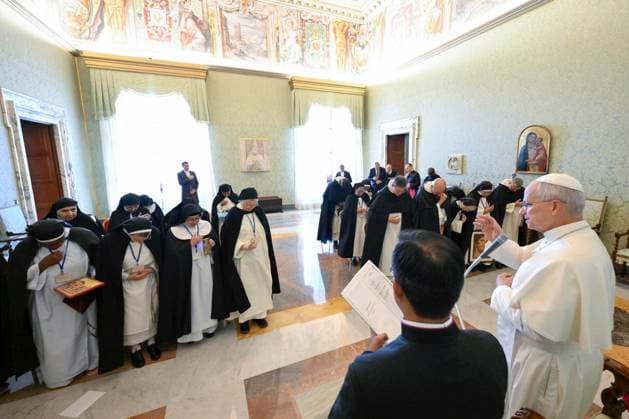 ITALY - PRIVATE AUDIENCE - VATICAN-2026 9 30 Italy, Rome, Vatican, 2026 9 30 Pope Leo XIV riceve In a private audience: Members of the International Commission of Contemplative Dominican Nuns in The Vatican . EDITORIAL USE ONLY - NO BOOKS Copyright: xVATICANxMEDIA xCatholicxPressxPhotox