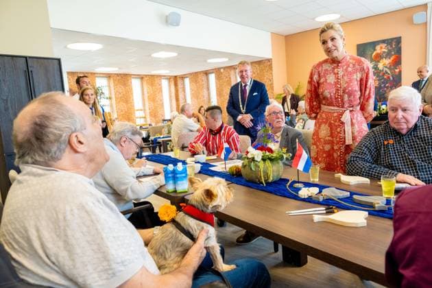 30-09-2026 Urk Queen Maxima visited the Baron van Ghent facility, part of Zorggroup ZONL, VCU Robotics, ™t Kuppien, a coffee and tea cafÃ  Copyright: xPPEx