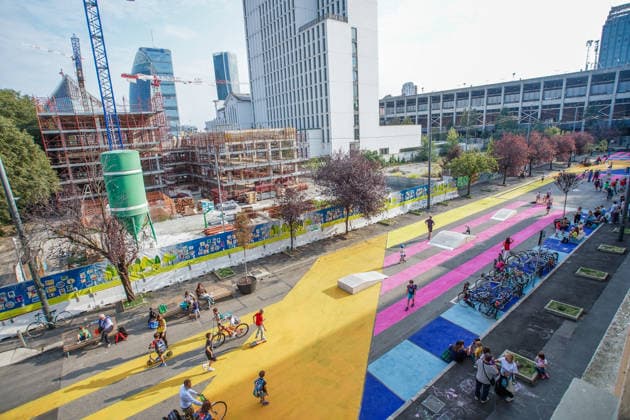 IPA89147152 - MILAN, September 30, 2026 - Inauguration of the new school plaza, designed for school commutes and pedestrians, located at the corner of Via Gattamealta and Via Faravelli, in front of the Pietro Micca Elementary School.  Copyright: xEmanuelexRobertoxDexCarlix xx IPA89147152
