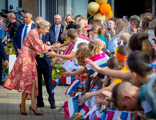 30-09-2026 Urk Queen Maxima visited the Baron van Ghent facility, part of Zorggroup ZONL, VCU Robotics, ™t Kuppien, a coffee and tea cafÃ  Copyright: xPPEx
