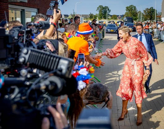 30-09-2026 Urk Queen Maxima visited the Baron van Ghent facility, part of Zorggroup ZONL, VCU Robotics, ™t Kuppien, a coffee and tea cafÃ  Copyright: xPPEx