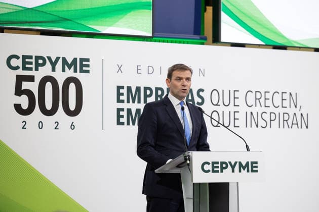 Garamendi Speaks at the Cepyme500 Event Cepyme President Ángela de Miguel speaks at the Cepyme500 event on September 30, 2026, in Madrid, Spain. CEPYME500 is an initiative of the Spanish Confederation of Small and Medium-Sized Enterprises that identifies, selects, and promotes the 500 leading Spanish SMEs in business growth each year SEPTEMBER 30, 2026 GARAMENDI CEOE CEPYME ENTREPRENEURS COMPANIES ECONOMY Jesús Hellí Madrid Madrid, Spain  Copyright: xJesusxHellinx 7811256