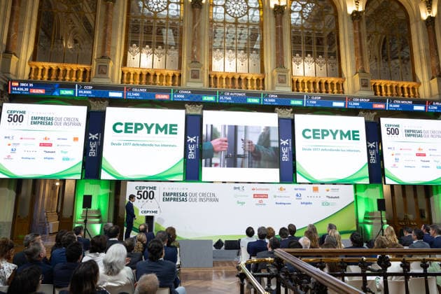 Garamendi Speaks at the Cepyme500 Event BME Director Juan Ramón Flames speaks at the Cepyme500 event on September 30, 2026, in Madrid, Spain. CEPYME500 is an initiative of the Spanish Confederation of Small and Medium-Sized Enterprises that identifies, selects, and promotes the top 500 Spanish SMEs in business growth each year. SEPTEMBER 30, 2026 GARAMENDI CEOE CEPYME ENTREPRENEURS COMPANIES ECONOMY Jesús Hellí Madrid Madrid, Spain  Copyright: xJesusxHellinx 7811291
