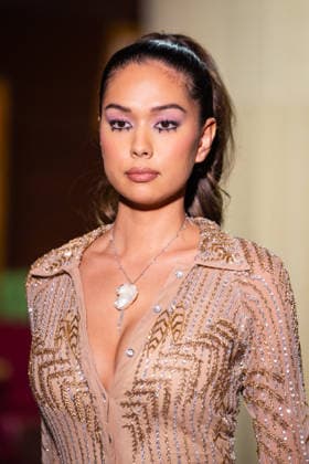 PFW - Christophe Guillarme Fashion Show - Paris Miss Ile de France Camilla Alash walks the Runway during the Christophe Guillarme fashion show during Paris Fashion Week on September 30, 2026 in Paris, France. Photo by Alexis Jumeau ABACAPRESS.COM Paris France  Copyright: xJumeauxAlexis ABACAx