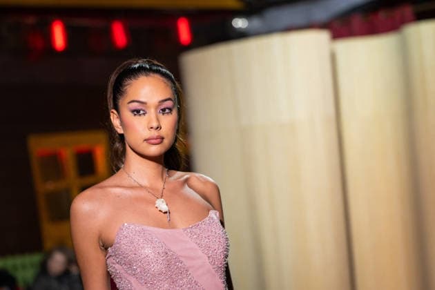 PFW - Christophe Guillarme Fashion Show - Paris Miss Ile de France Camilla Alash walks the Runway during the Christophe Guillarme fashion show during Paris Fashion Week on September 30, 2026 in Paris, France. Photo by Alexis Jumeau ABACAPRESS.COM Paris France  Copyright: xJumeauxAlexis ABACAx