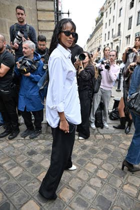 PFW Stella McCartney Outside Arrivals JR Sabrina Dhowre Elba arriving at the Stella McCartney show during Paris Fashion Week, in Paris, France on 30 September 2026. Photo by Julien Reynaud APS-Medias ABACAPRESS.COM Paris France  Copyright: xReynaudxJulien APS-Medias ABACAx