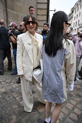 PFW Stella McCartney Outside Arrivals JR Juliette Binoche arriving at the Stella McCartney show during Paris Fashion Week, in Paris, France on 30 September 2026. Photo by Julien Reynaud APS-Medias ABACAPRESS.COM Paris France  Copyright: xReynaudxJulien APS-Medias ABACAx