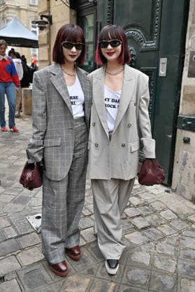 PFW Stella McCartney Outside Arrivals JR Aya Suzuki, Ami Suzuki arriving at the Stella McCartney show during Paris Fashion Week, in Paris, France on 30 September 2026. Photo by Julien Reynaud APS-Medias ABACAPRESS.COM Paris France  Copyright: xReynaudxJulien APS-Medias ABACAx