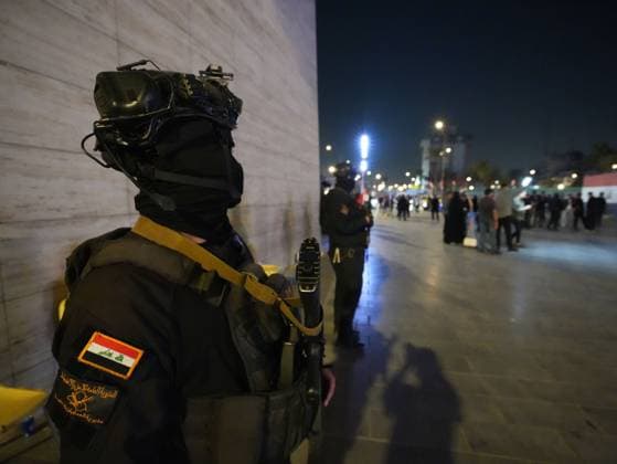 September 30, 2026, Baghdad, Iraq: BAGHDAD, IRAQ, SEPTEMBER 30, 2026: Iraqis and members of the country s security forces gather at Tahrir Square in Baghdad during celebrations marking National Sovereignty Day following the completion of the withdrawal of US forces and the end of the US-led coalition s military mission in Iraq. Participants waved Iraqi flags and security forces took part in commemorative events as the country marked the end of the coalition s military presence. Baghdad Iraq  - ZUMAq101 20260930_zna_q101_169 Copyright: xMuntazerxUdayxSahibx