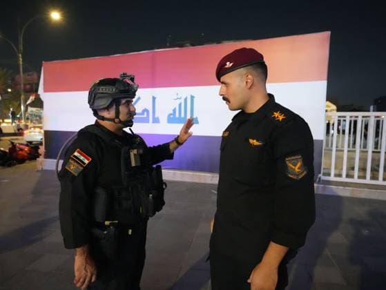 September 30, 2026, Baghdad, Iraq: BAGHDAD, IRAQ, SEPTEMBER 30, 2026: Iraqis and members of the country s security forces gather at Tahrir Square in Baghdad during celebrations marking National Sovereignty Day following the completion of the withdrawal of US forces and the end of the US-led coalition s military mission in Iraq. Participants waved Iraqi flags and security forces took part in commemorative events as the country marked the end of the coalition s military presence. Baghdad Iraq - ZUMAq101 20260930_zna_q101_173 Copyright: xMuntazerxUdayxSahibx