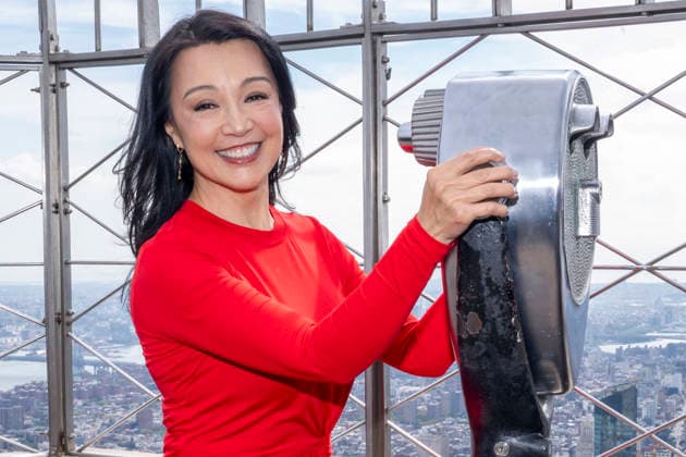 September 30, 2026, New York, New York, USA: MING NA WEN visits the Empire State Building in New York to celebrate the release of her debut cookbook and memoir, Have You Eaten Yet? 30 September 2026 New York USA  - ZUMAa265 20260930_zep_a265_032 Copyright: xEricxAcquayex