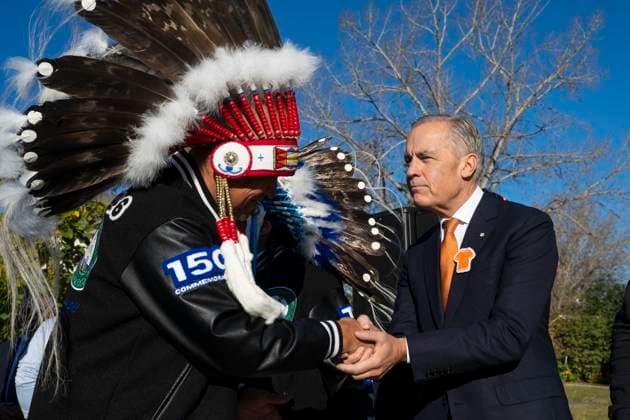 September 30, 2026, Edmonton, Alberta, Canada: Prime Minister Mark Carney attends the National Day for Truth and Reconciliation event at Fort Edmonton Park, on Wednesday Sept. 30, 2026. Edmonton Canada  - ZUMAc35_ 20260930_zaf_c35_114 Copyright: xJohnxUlanx