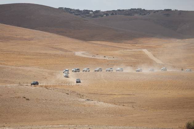 September 30, 2026, Masafer Yatta, Palestine, State of: MASAFER YATTA, OCCUPIED WEST BANK, SEPTEMBER 30, 2026: Members of a European diplomatic delegation visit Al-Fakhit in Masafer Yatta, south of Hebron, to inspect the aftermath of Israeli demolitions carried out on September 8. Diplomats stood near demolished homes and visited Al-Fakhit School, which faces a demolition threat, before travelling to Al-Rafaiya School, which is also under threat of demolition. Masafer Yatta Palestine, State of - ZUMAq101 20260930_zna_q101_208 Copyright: xMosabxShawerx