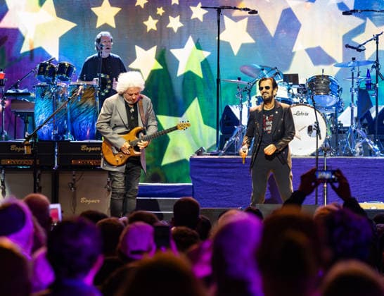 September 30, 2026, Boston, Massachusetts, USA: WARREN HAM, STEVE LUKATHER, and RINGO STARR perform with Ringo Starr and His All Starr Band at MGM Music Hall at Fenway in Boston, September 30, 2026. Boston USA  - ZUMAs379 20260930_znp_s379_001 Copyright: xDavexShrewsburyx