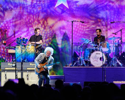 September 30, 2026, Boston, Massachusetts, USA: WARREN HAM, STEVE LUKATHER, and RINGO STARR perform with Ringo Starr and His All Starr Band at MGM Music Hall at Fenway in Boston, September 30, 2026. Boston USA  - ZUMAs379 20260930_znp_s379_006 Copyright: xDavexShrewsburyx